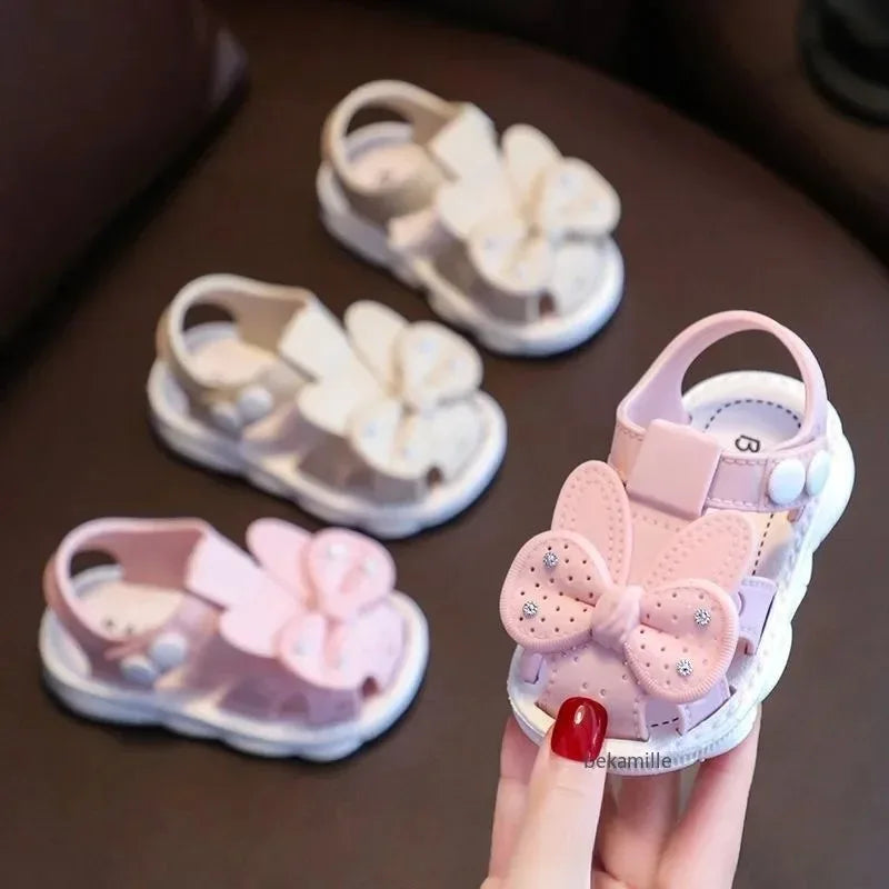 Sandales d'été antidérapantes pour filles - Semelles souples et légères