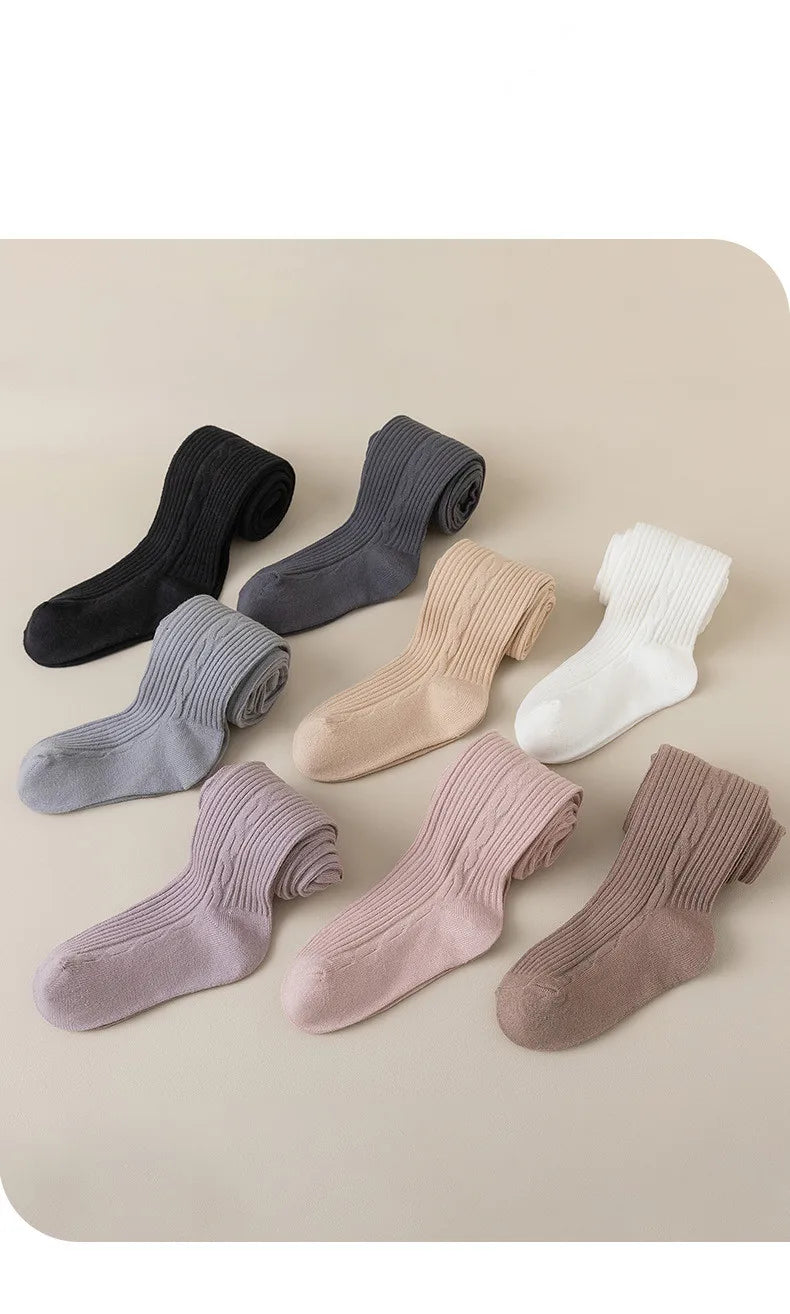 Collants en coton pour filles 0-12 ans - Collants respirants printemps automne hiver pour enfant et bébé