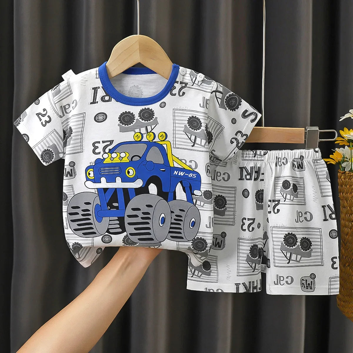 Ensemble Été Enfant 2 Pièces - T-shirt et Short en Coton - Fille et Garçon - 0-6 ans