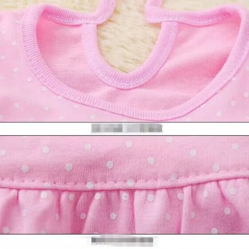 Robe bébé fille en coton sans manches avec broderie - Robe d'été imprimée pour bébé
