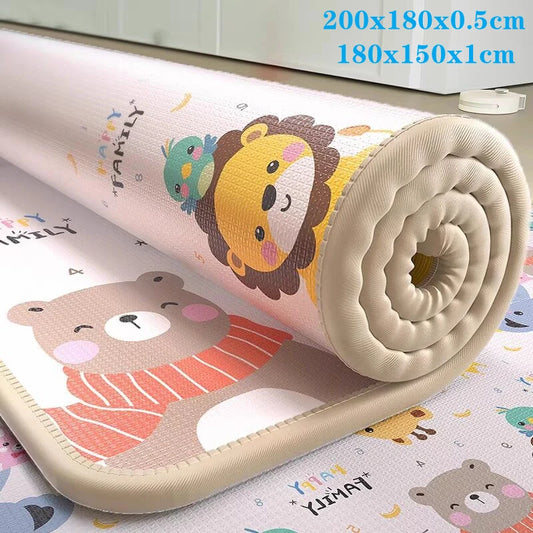 Tapis de Jeu pour Bébé - EPE Non-Toxique - 5 Tailles - Double Face - Sécurité Enfant