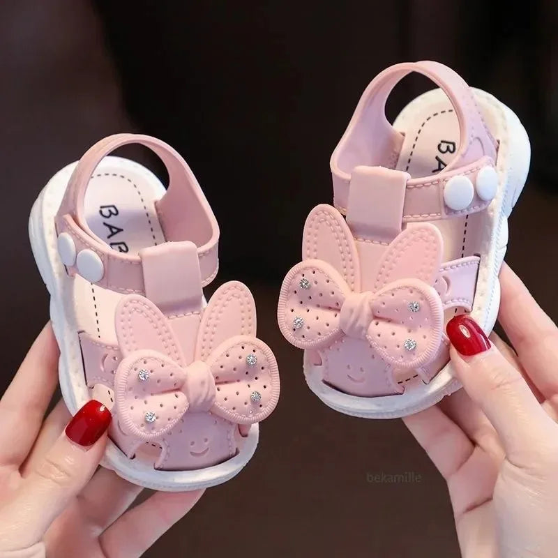 Sandales d'été antidérapantes pour filles - Semelles souples et légères