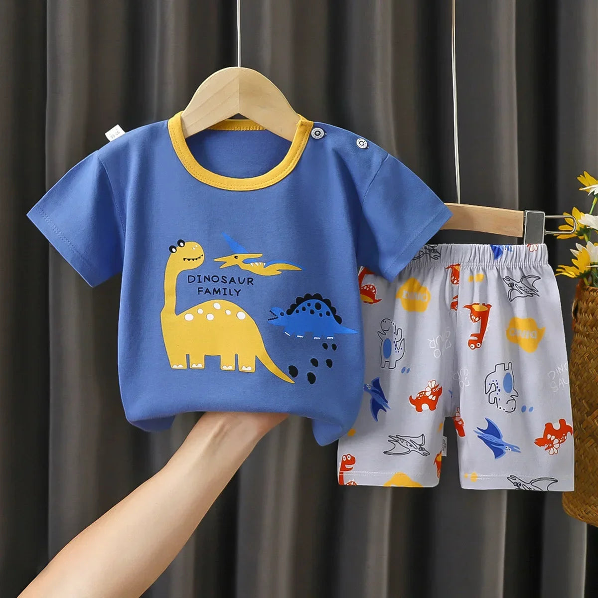 Ensemble Été Enfant 2 Pièces - T-shirt et Short en Coton - Fille et Garçon - 0-6 ans