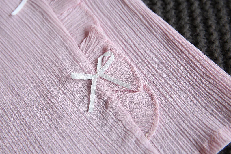 Ensemble 2 pièces pour bébé fille - Robe à col rond imprimé nœud et volants + chapeau - Idéal pour les nouveau-nés de 0 à 9 mois