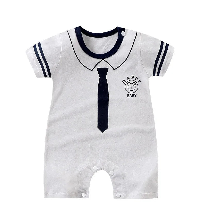 Combinaison d'été pour bébé fille et garçon de 0 à 12 mois - Déguisement bébé - Vêtements bébé en coton - Motif dessin animé