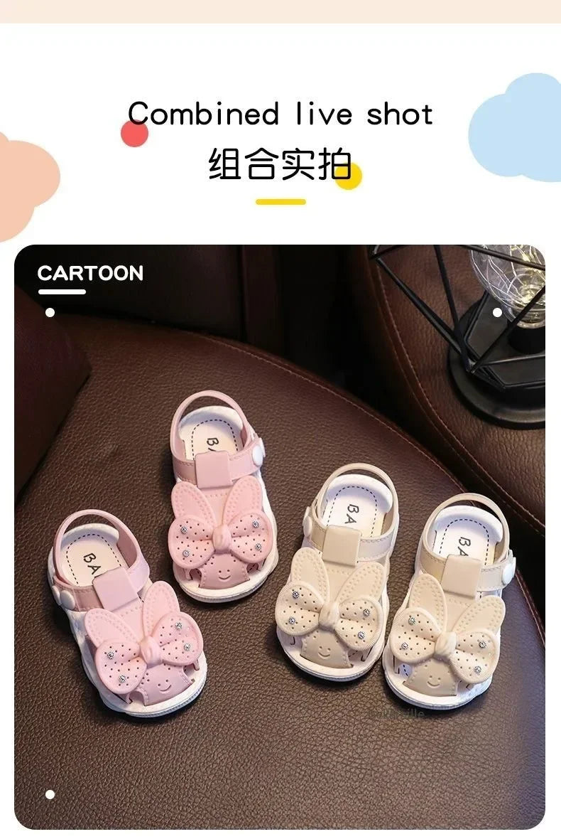 Sandales d'été antidérapantes pour filles - Semelles souples et légères