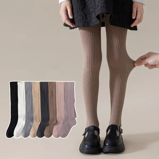 Collants en coton pour filles 0-12 ans - Collants respirants printemps automne hiver pour enfant et bébé