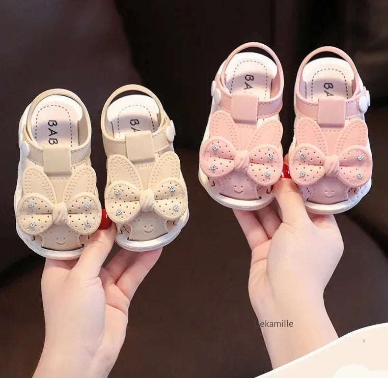 Sandales d'été antidérapantes pour filles - Semelles souples et légères