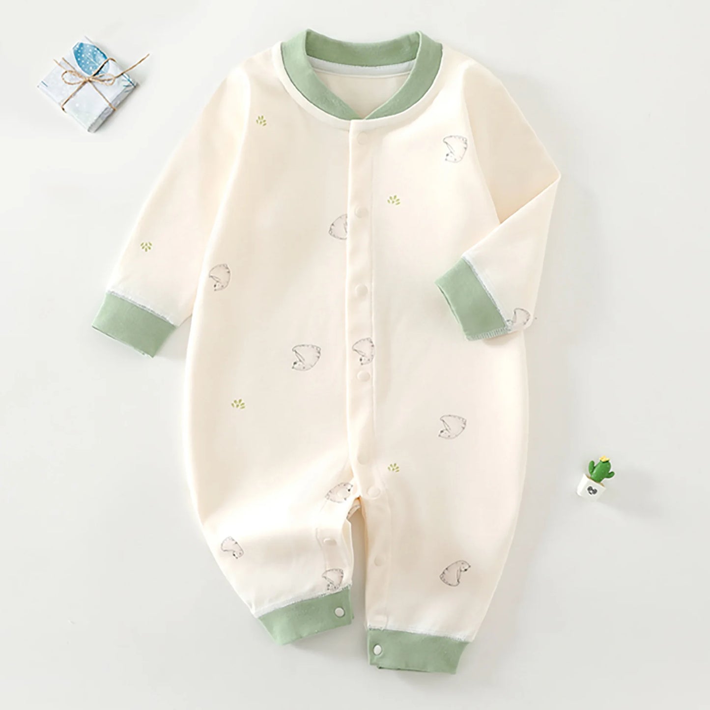 Grenouillère Bébé en Coton Pur - Nouveau-né - Pyjama Doux - 0 à 12 mois