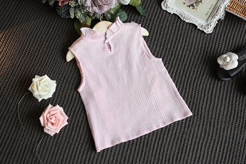 Ensemble 2 pièces pour bébé fille - Robe à col rond imprimé nœud et volants + chapeau - Idéal pour les nouveau-nés de 0 à 9 mois