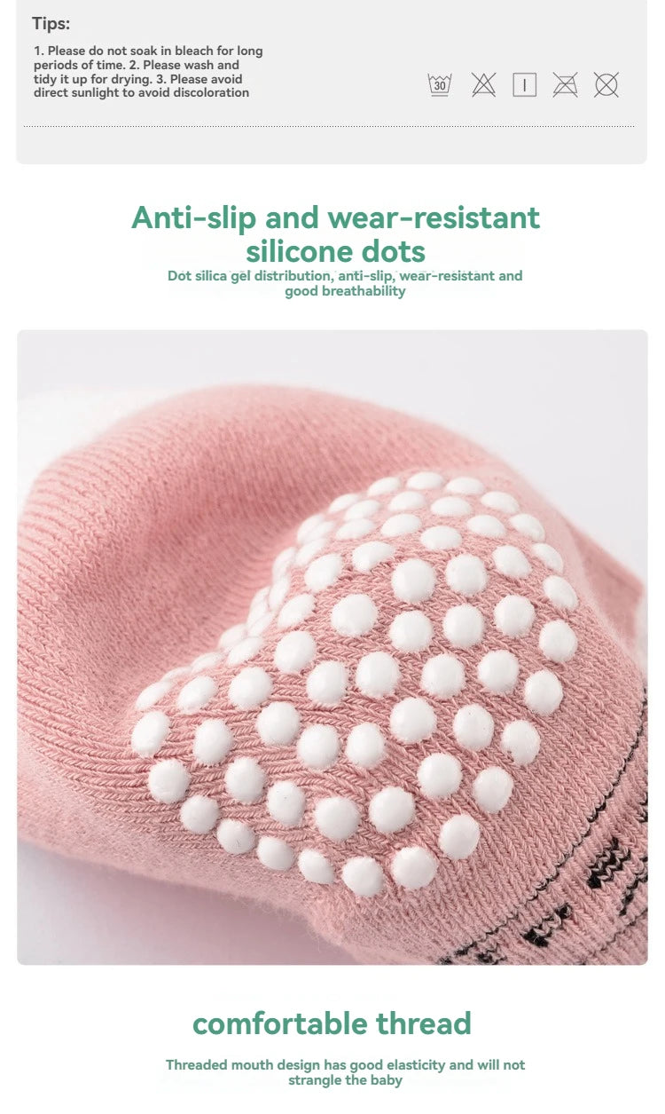Genouillères Bébé Respirantes - Protection Genoux - Coton Doux - 0-3 ans