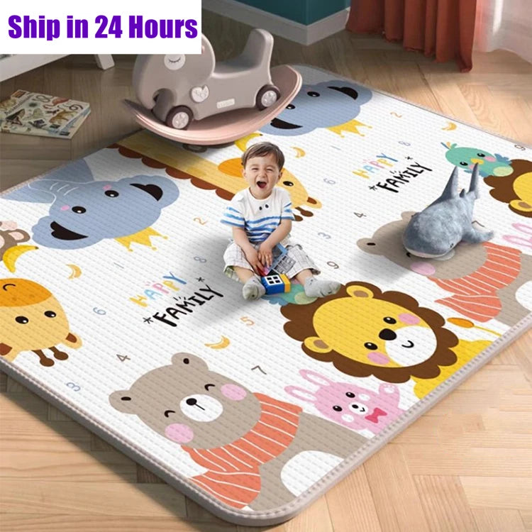 Tapis de Jeu pour Bébé - EPE Non-Toxique - 5 Tailles - Double Face - Sécurité Enfant