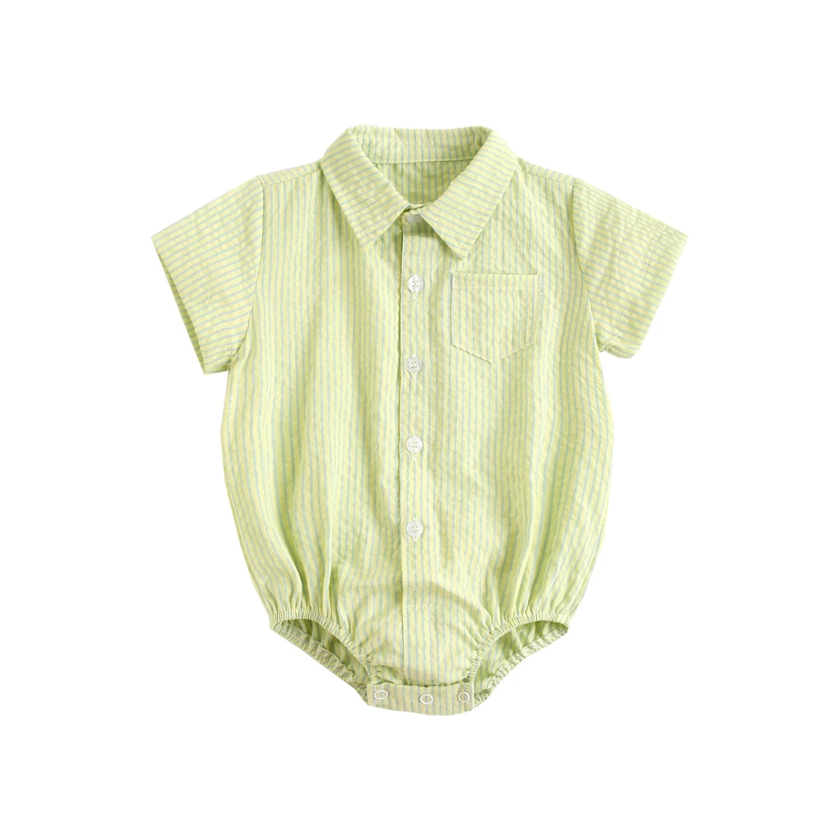 Body Manches Courtes pour Bébé Garçon - Coton Doux - Motif Carreaux - 0 à 12 mois