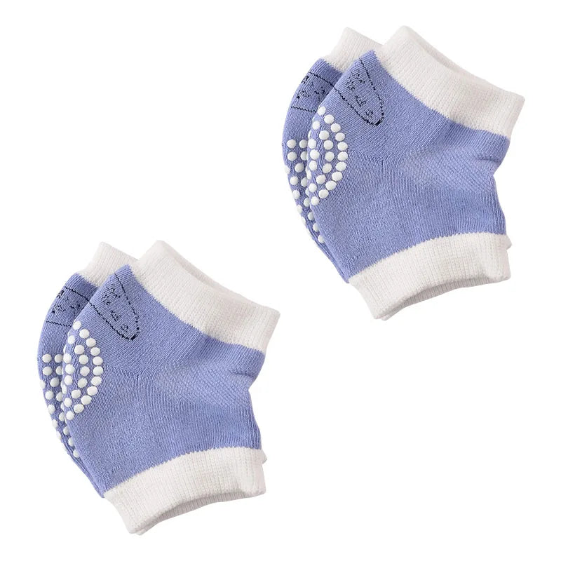 Genouillères Bébé Respirantes - Protection Genoux - Coton Doux - 0-3 ans