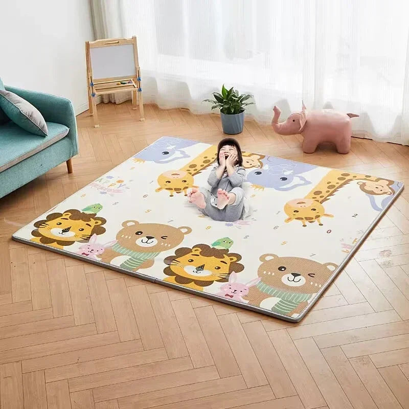 Tapis de Jeu pour Bébé - EPE Non-Toxique - 5 Tailles - Double Face - Sécurité Enfant