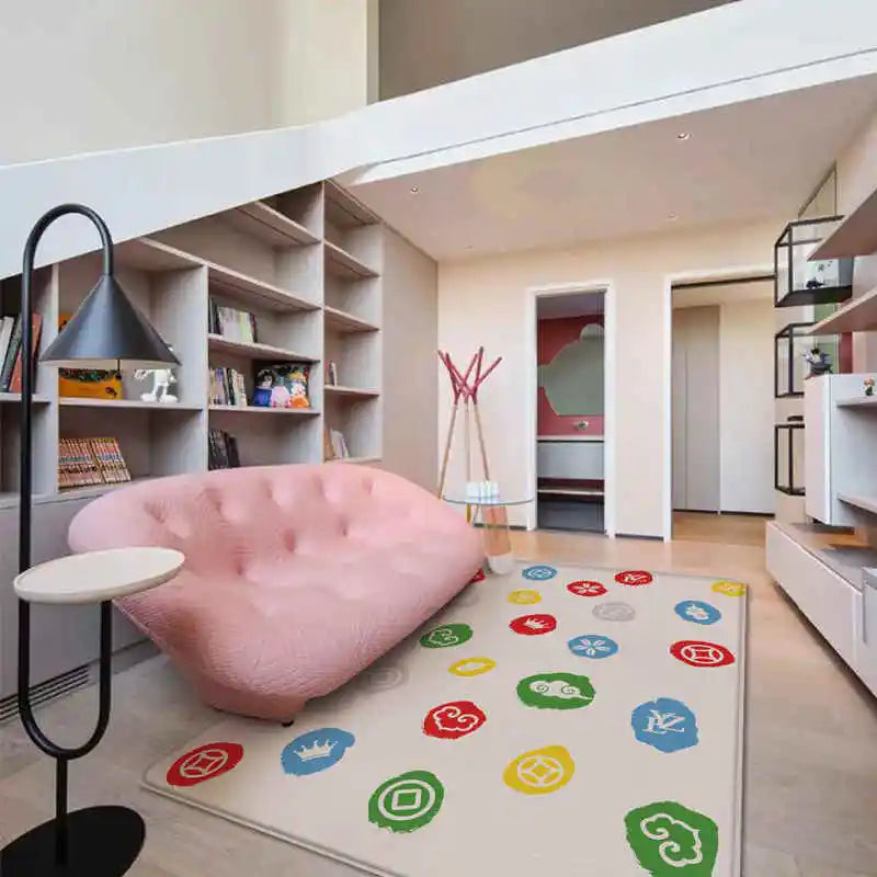 Tapis d'Activités pour Bébé - Double Face - Motifs Cartoon - Imperméable - 177x63.5cm