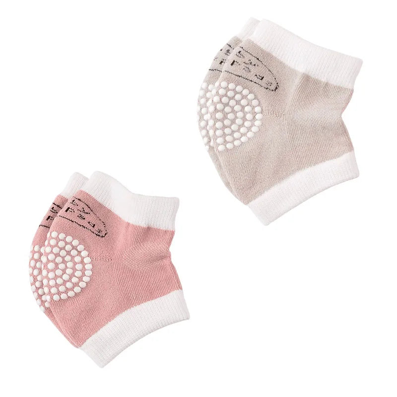 Genouillères Bébé Respirantes - Protection Genoux - Coton Doux - 0-3 ans