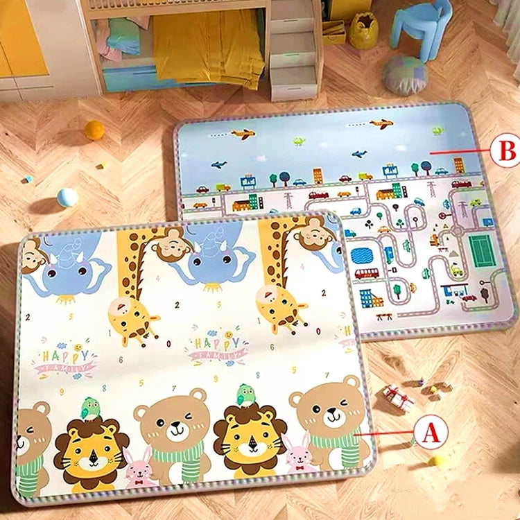 Tapis de Jeu pour Bébé - EPE Non-Toxique - 5 Tailles - Double Face - Sécurité Enfant