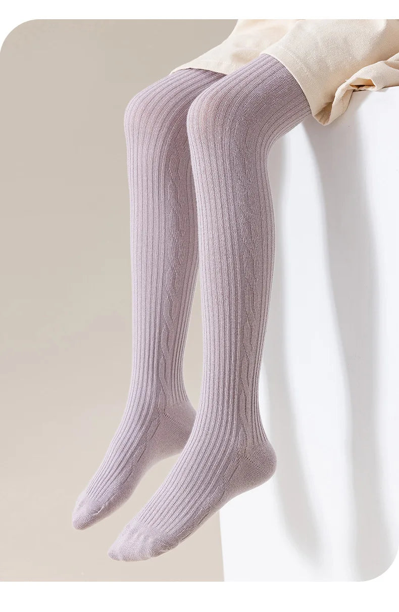 Collants en coton pour filles 0-12 ans - Collants respirants printemps automne hiver pour enfant et bébé