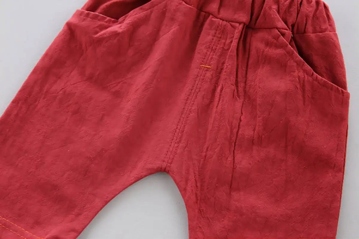 Ensemble 2 pièces bébé en coton - Chemise + Short pour filles et garçons - Vêtements d'été