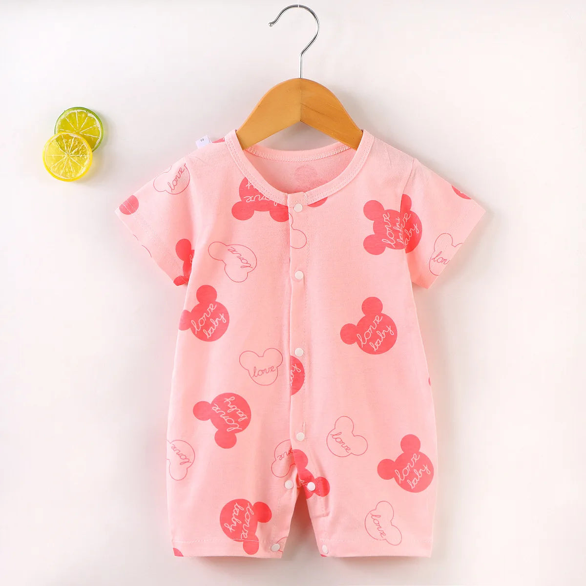 Body Bébé Mickey Mouse Disney - Manches Courtes - Coton Doux - 0-18 mois