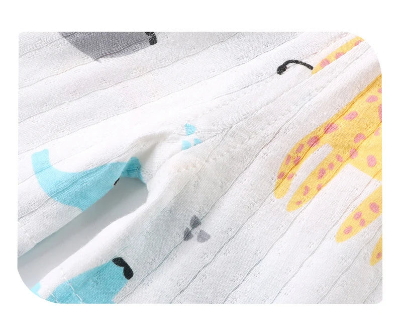 Ensemble bébé 2 pièces en coton imprimé - Débardeur + Short respirant pour filles et garçons - Été