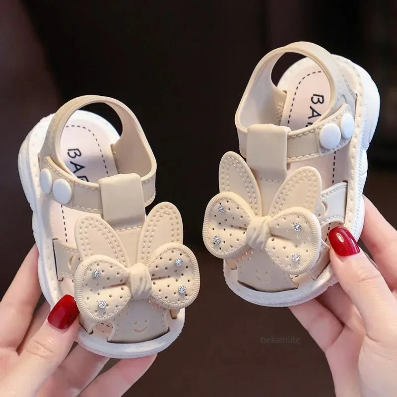 Sandales d'été antidérapantes pour filles - Semelles souples et légères