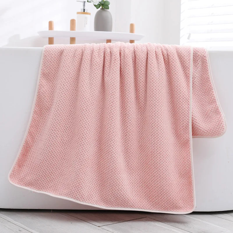 Serviette de Bain Bébé Ultra Douce - Peignoir en Polaire Corail - Couverture Emmaillotage