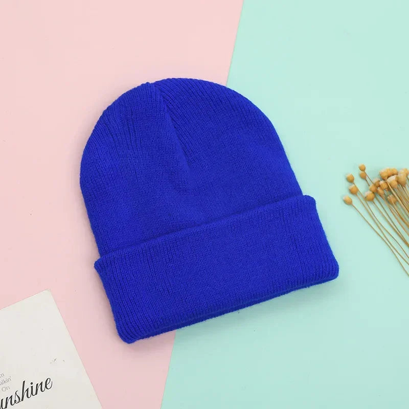 Bonnets Famille Assortis - Papa Maman Enfant Bébé - Coton Tricoté Doux - Couleurs Pastel